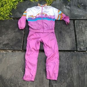 >>SOLD<< Le Coq Sportif Womens Pink Graphic Track